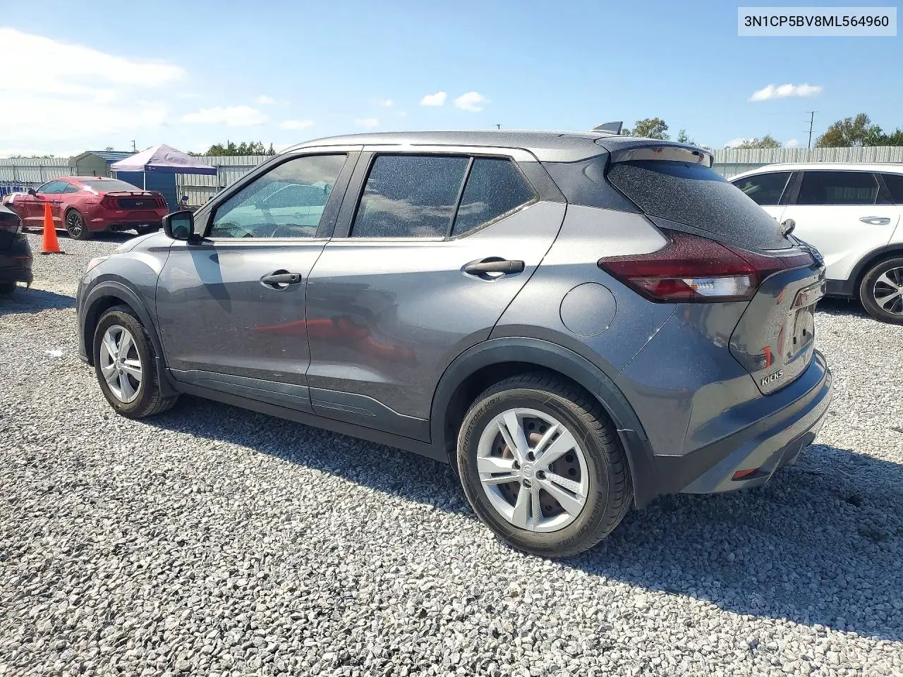 2021 NISSAN KICKS VIN 3N1CP5BV8ML564960 — фото 2