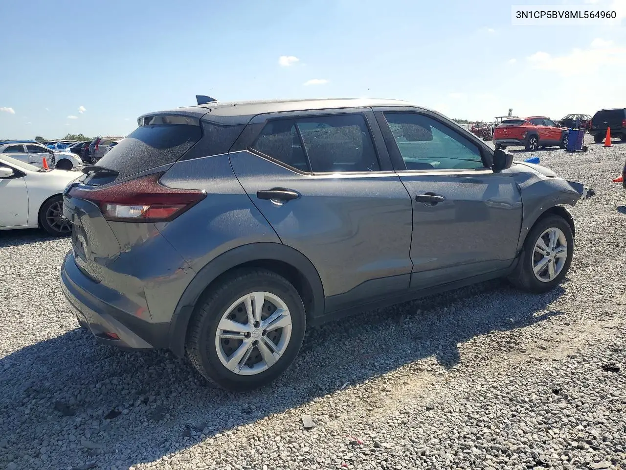 2021 NISSAN KICKS VIN 3N1CP5BV8ML564960 — фото 3