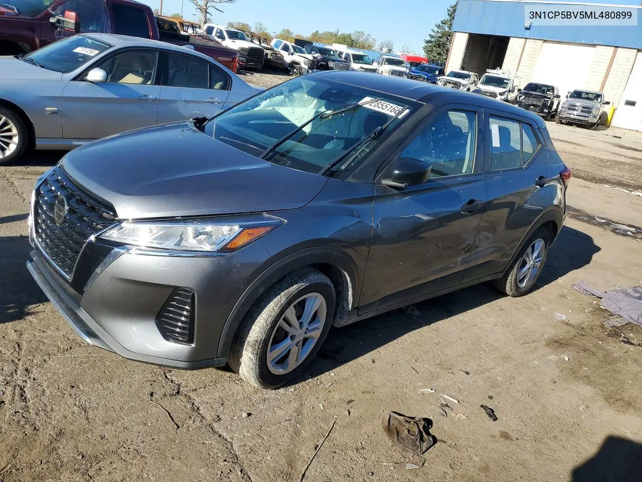 NISSAN KICKS 2021, VIN 3N1CP5BV5ML480899