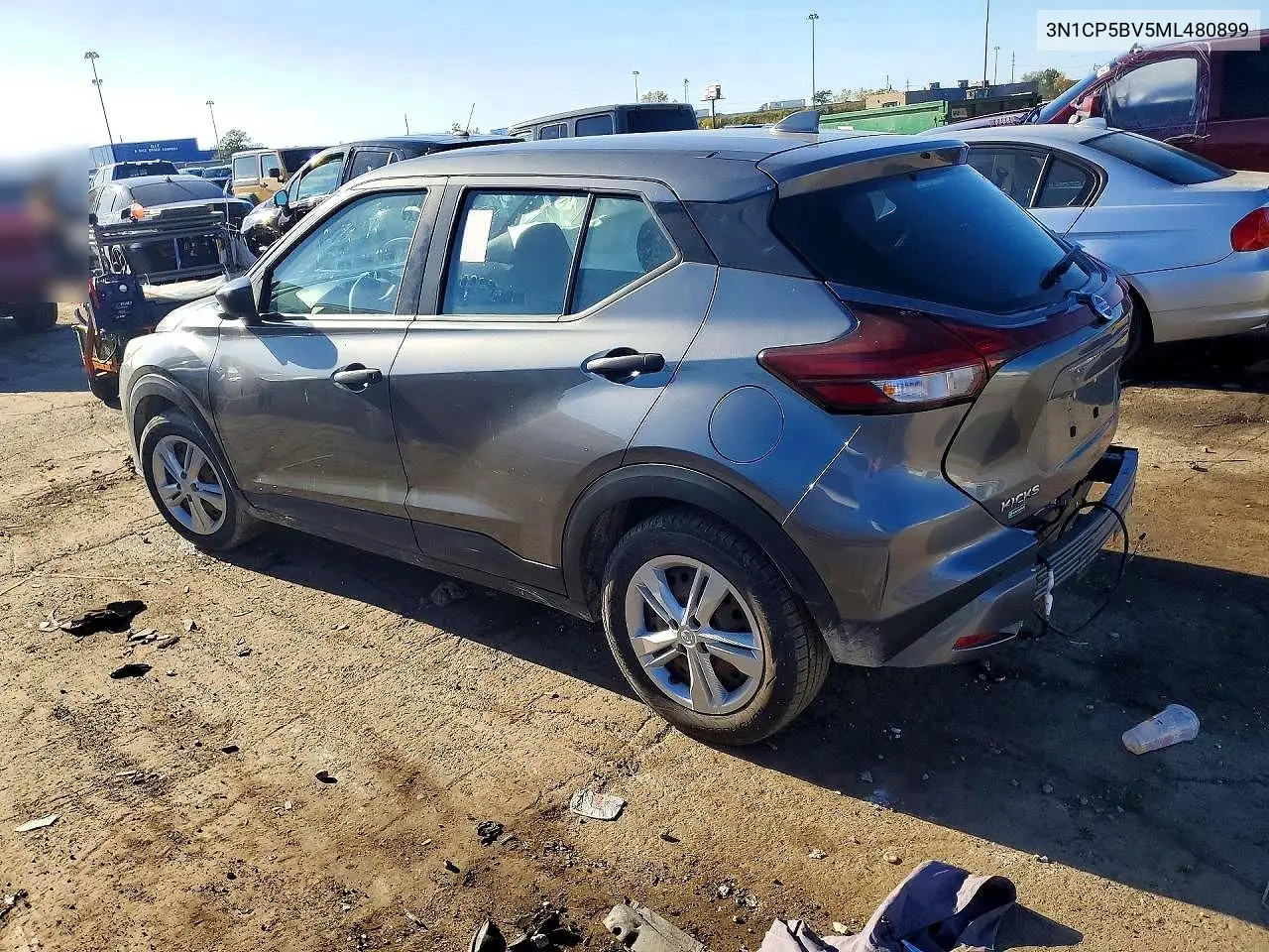 2021 NISSAN KICKS VIN 3N1CP5BV5ML480899 — фото 2