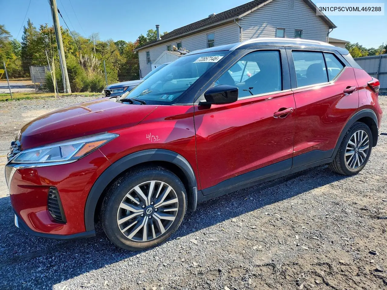 NISSAN KICKS 2021, VIN 3N1CP5CV0ML469288