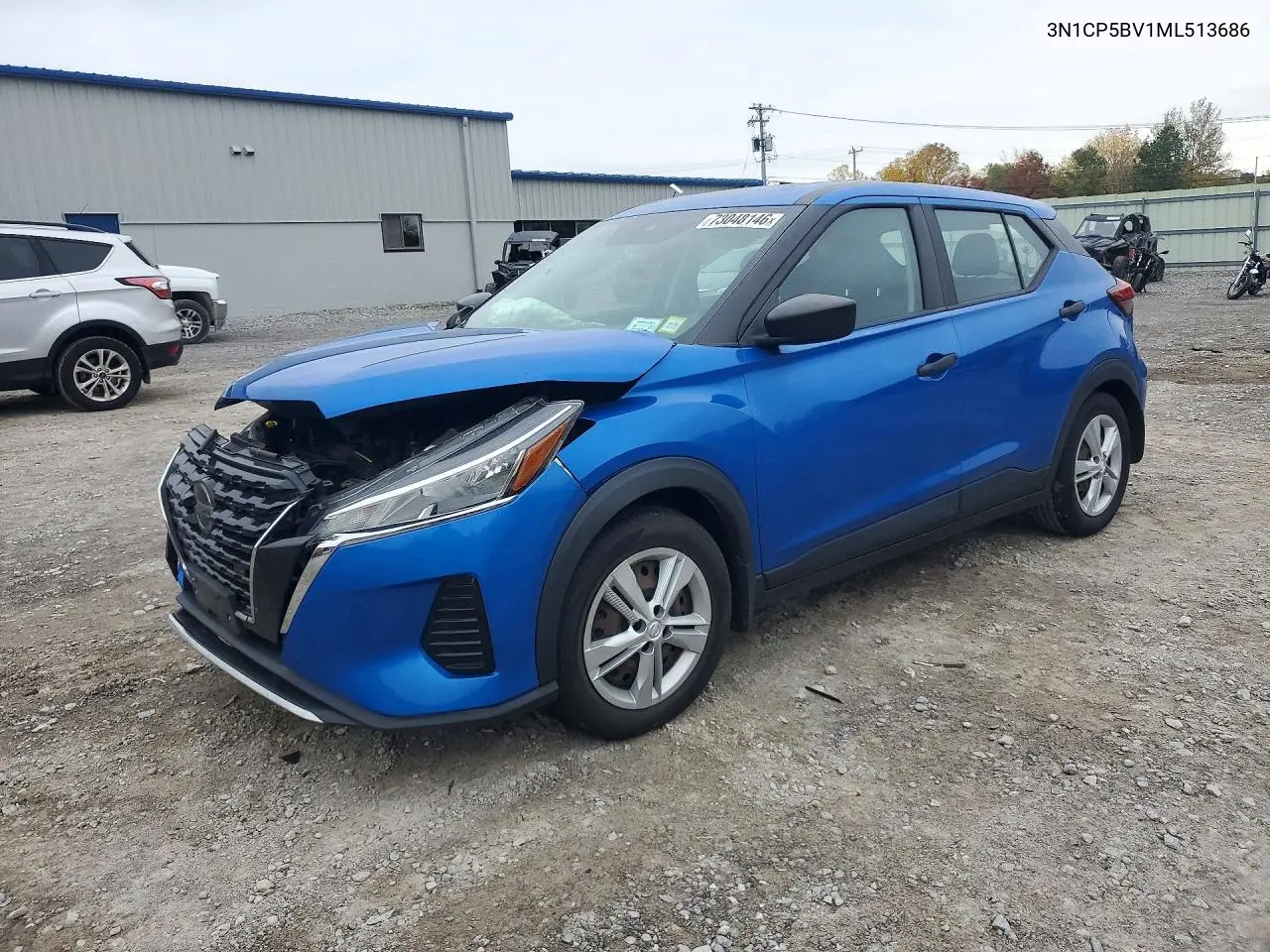NISSAN KICKS 2021, VIN 3N1CP5BV1ML513686