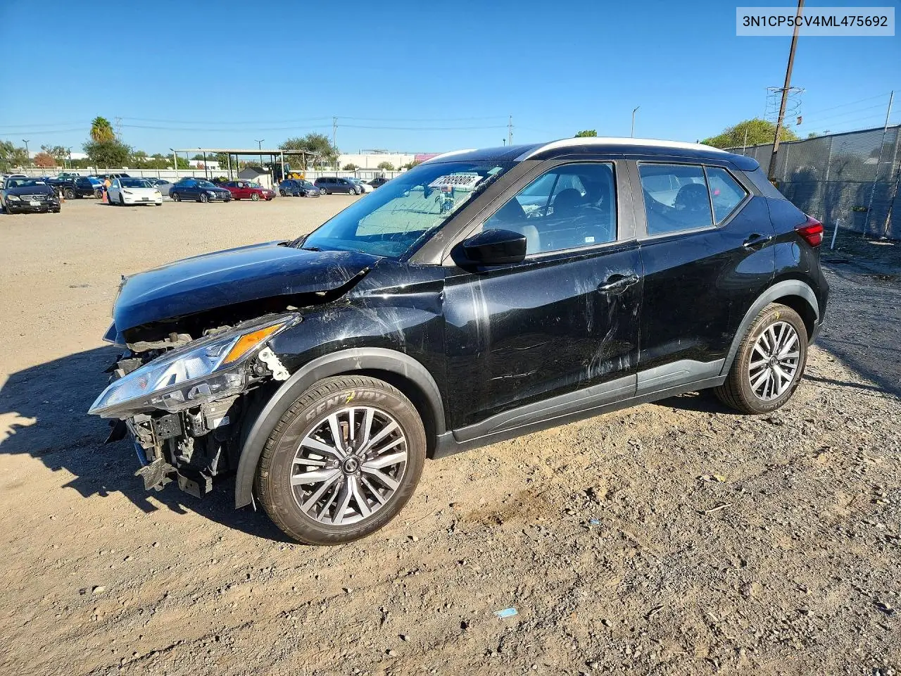 NISSAN KICKS 2021, VIN 3N1CP5CV4ML475692