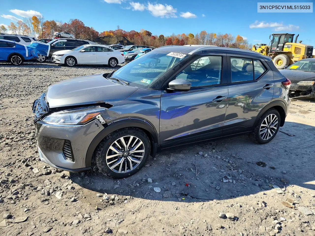 NISSAN KICKS 2021, VIN 3N1CP5CV1ML515033