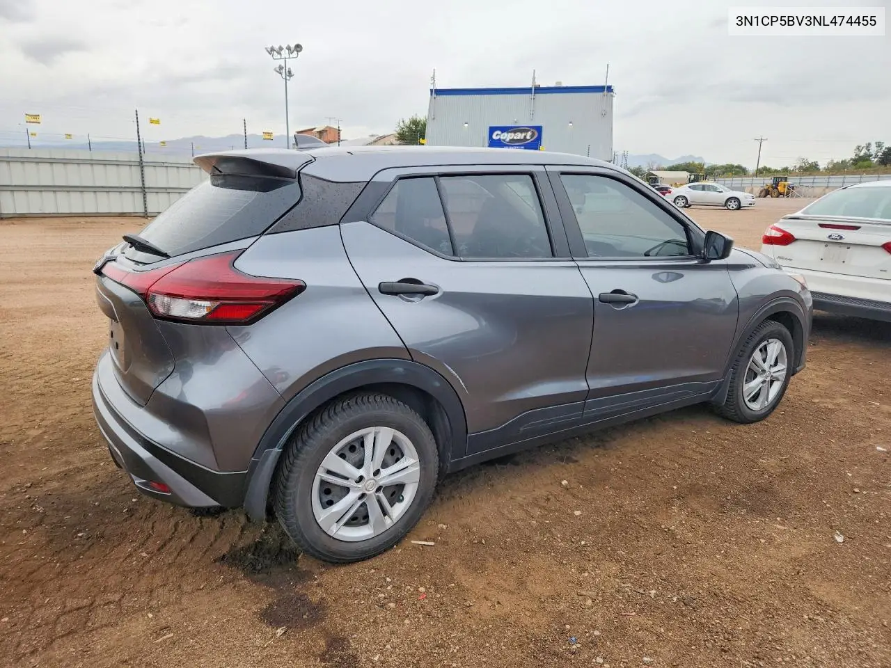 2022 NISSAN KICKS VIN 3N1CP5BV3NL474455 — фото 3