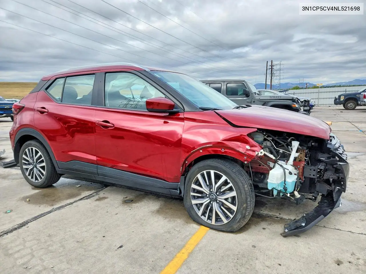 2022 NISSAN KICKS VIN 3N1CP5CV4NL521698 — фото 4