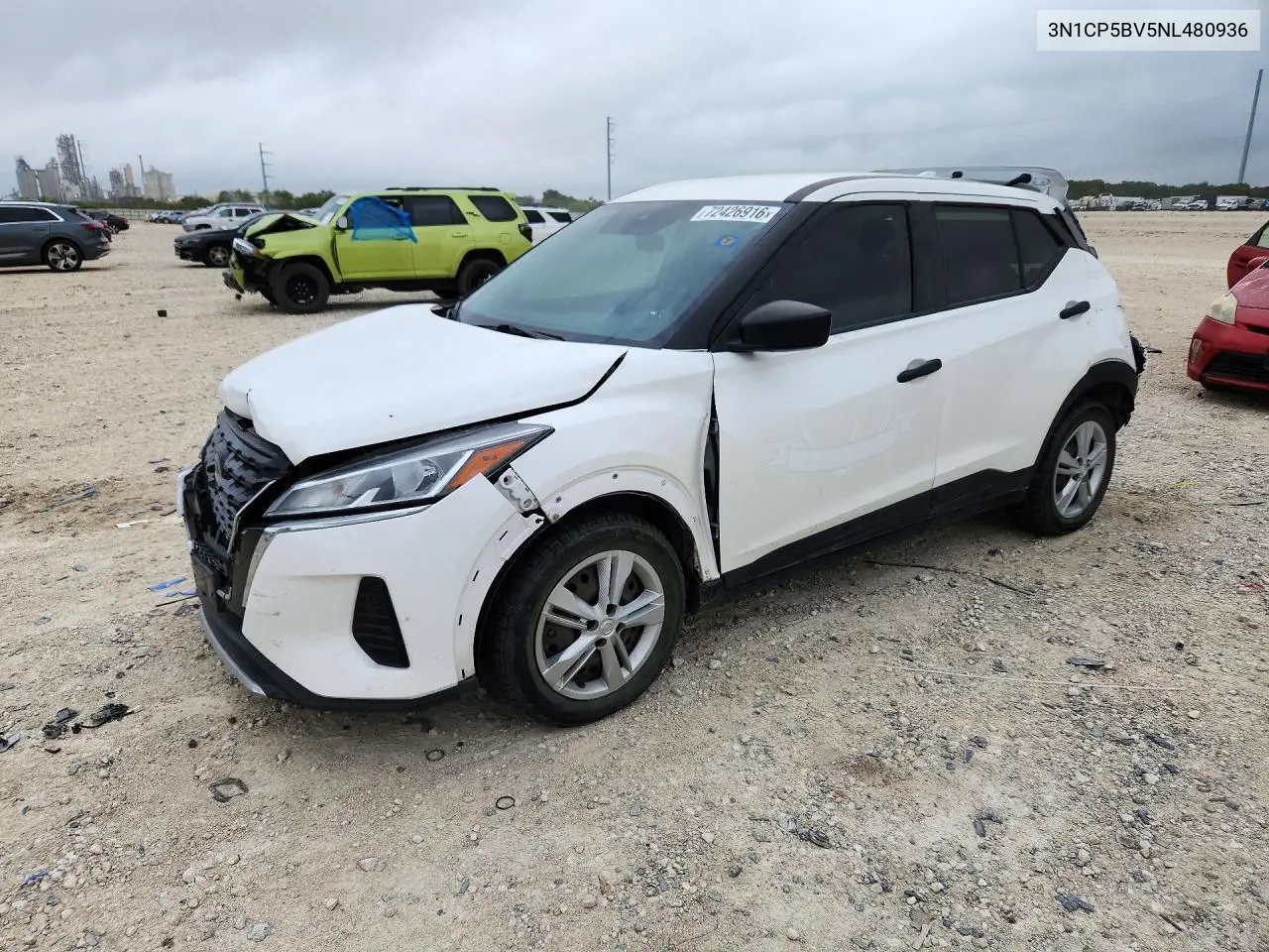 NISSAN KICKS 2022, VIN 3N1CP5BV5NL480936