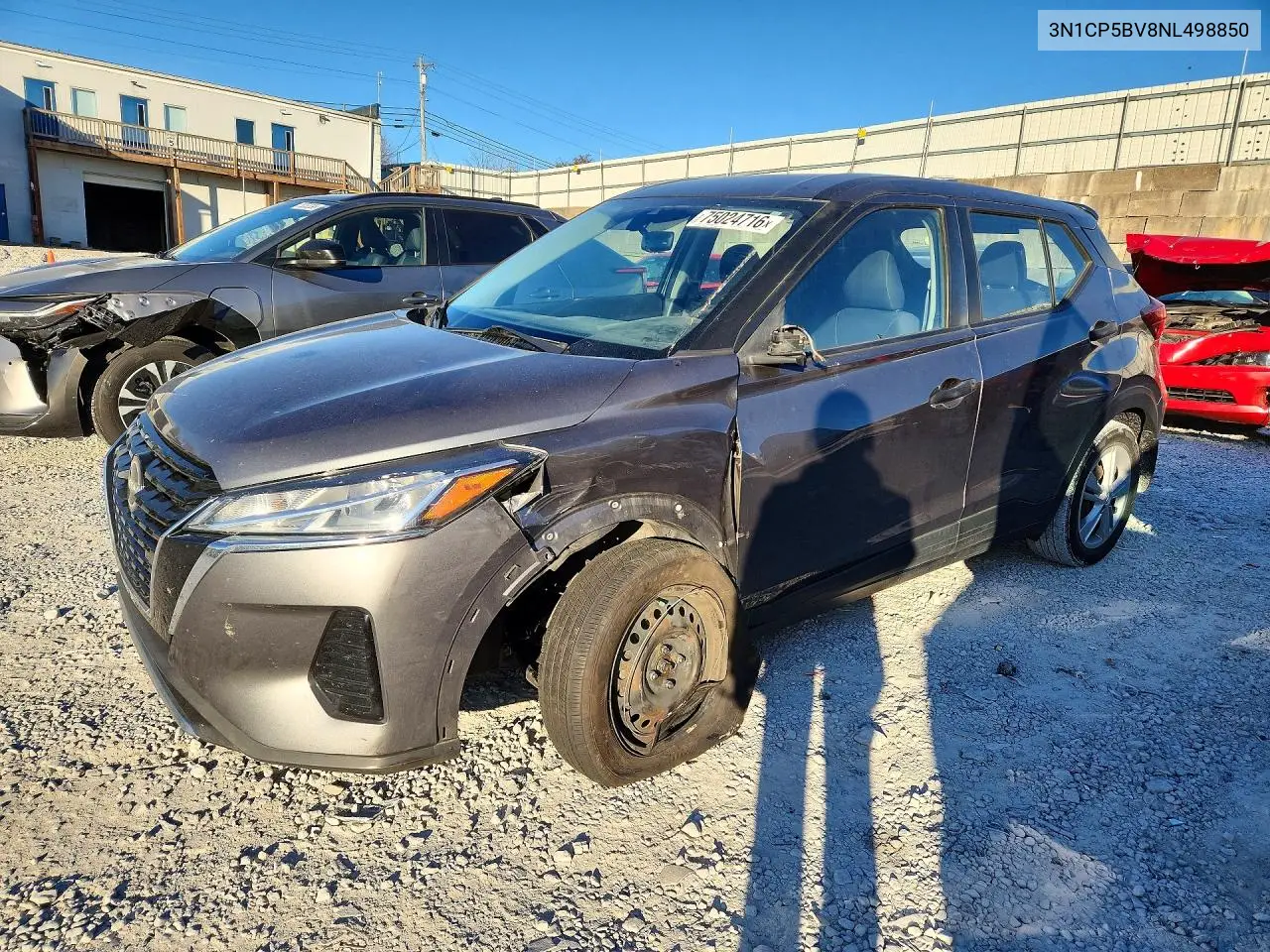 NISSAN KICKS 2022, VIN 3N1CP5BV8NL498850