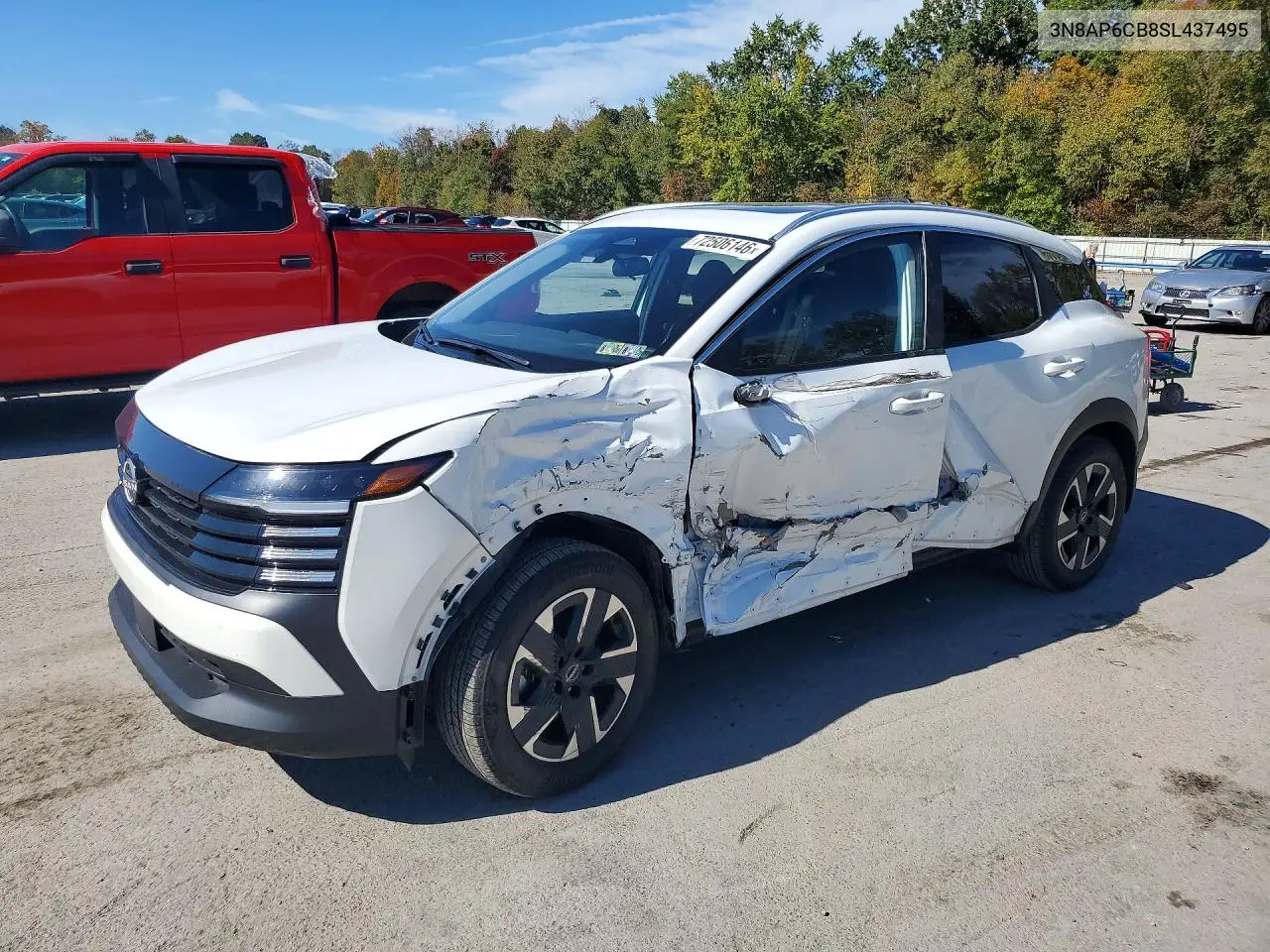 NISSAN KICKS 2025, VIN 3N8AP6CB8SL437495