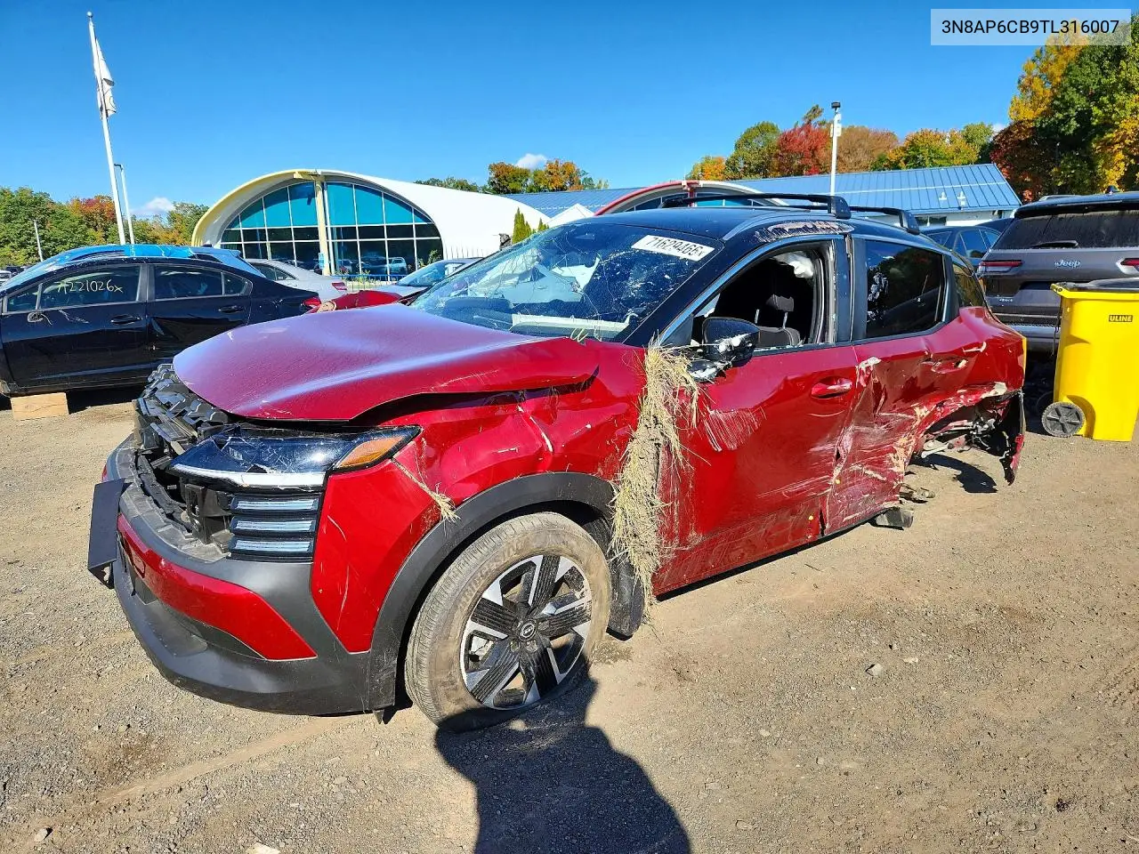NISSAN KICKS 2026, VIN 3N8AP6CB9TL316007