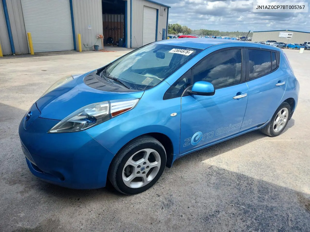 NISSAN LEAF 2011, VIN JN1AZ0CP7BT005767
