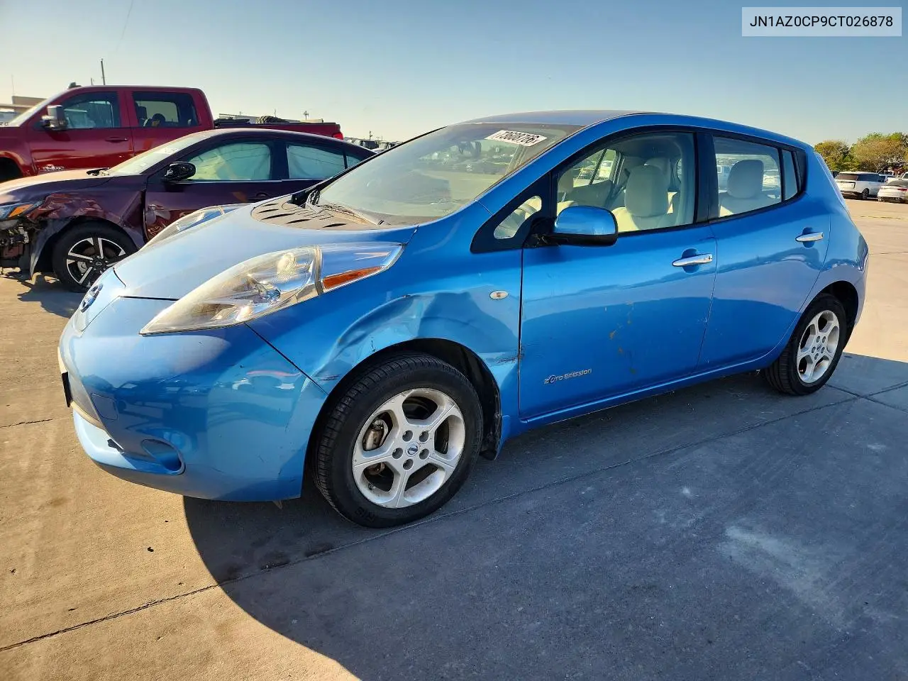 NISSAN LEAF 2012, VIN JN1AZ0CP9CT026878