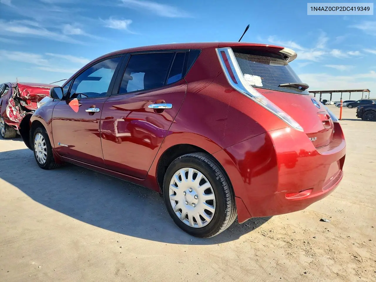 2013 NISSAN LEAF VIN 1N4AZ0CP2DC419349 — фото 2