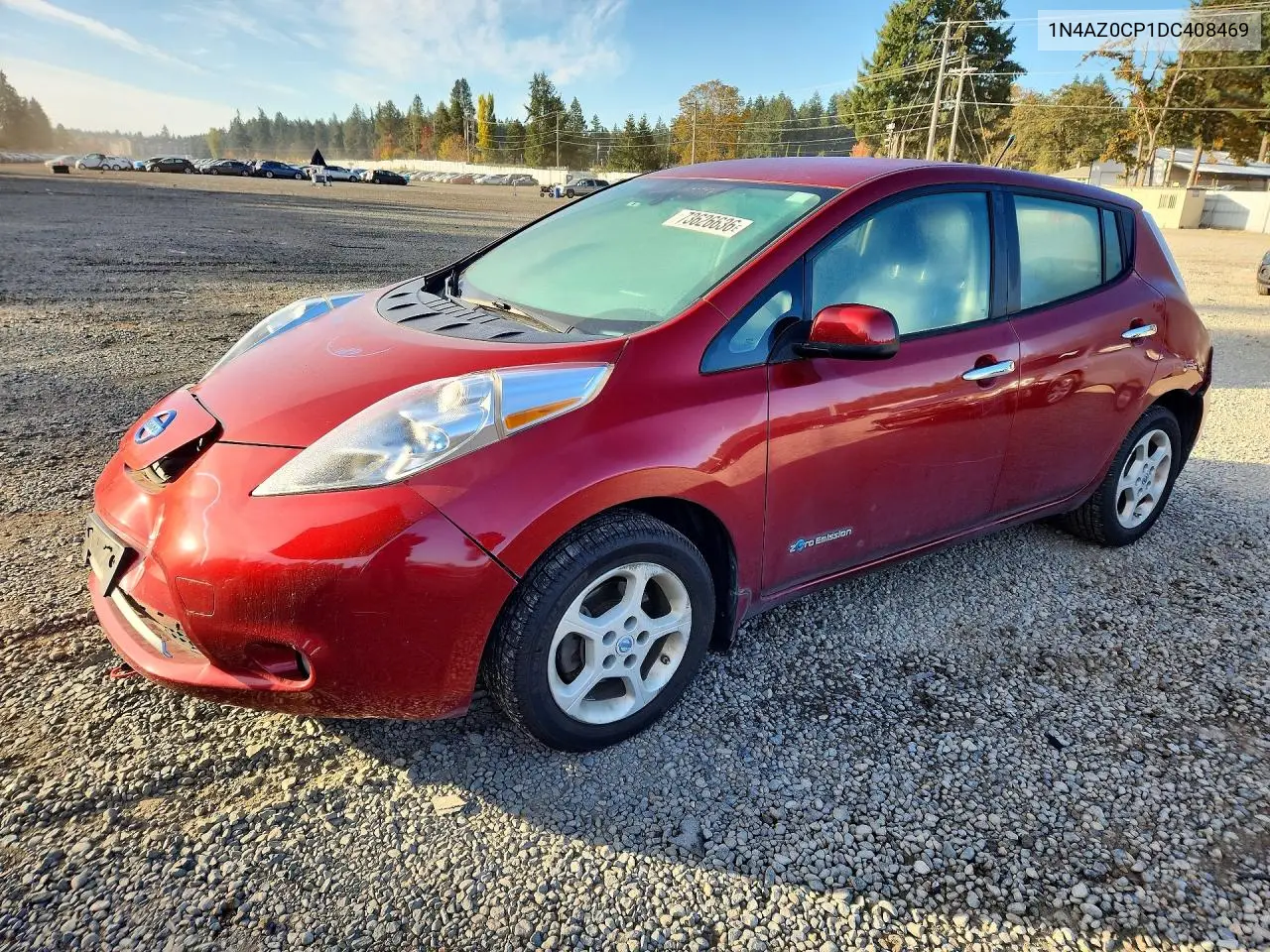 NISSAN LEAF 2013, VIN 1N4AZ0CP1DC408469