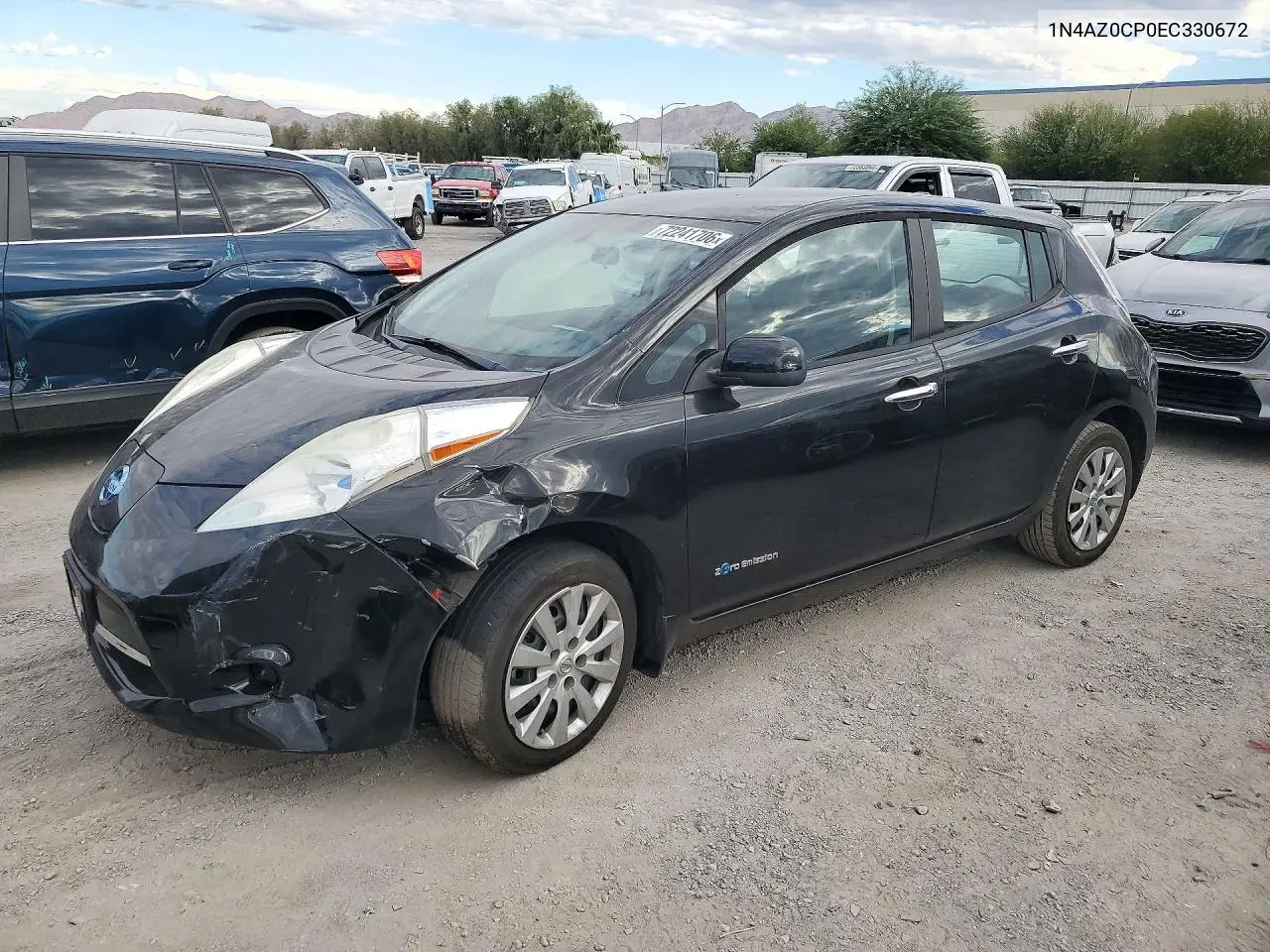 NISSAN LEAF 2014, VIN 1N4AZ0CP0EC330672