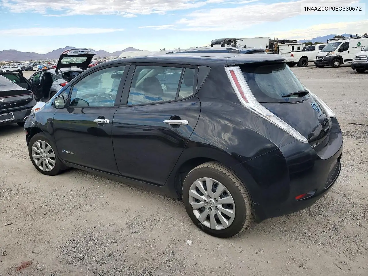 2014 NISSAN LEAF VIN 1N4AZ0CP0EC330672 — фото 2