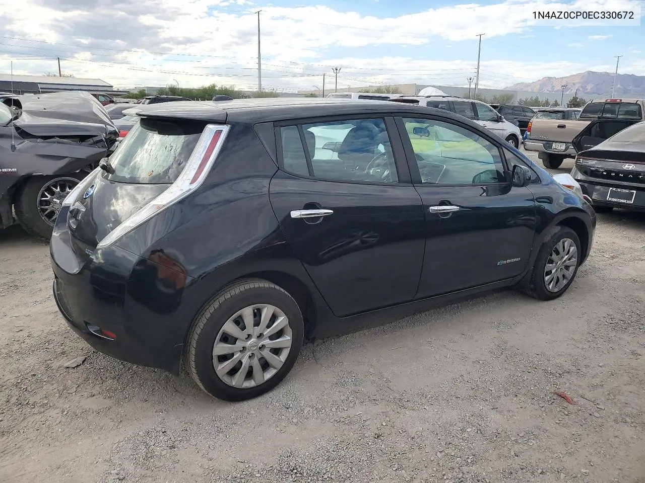 2014 NISSAN LEAF VIN 1N4AZ0CP0EC330672 — фото 3