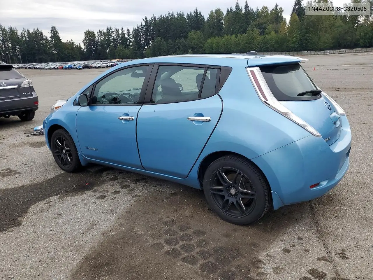 2015 NISSAN LEAF VIN 1N4AZ0CP8FC320506 — фото 2