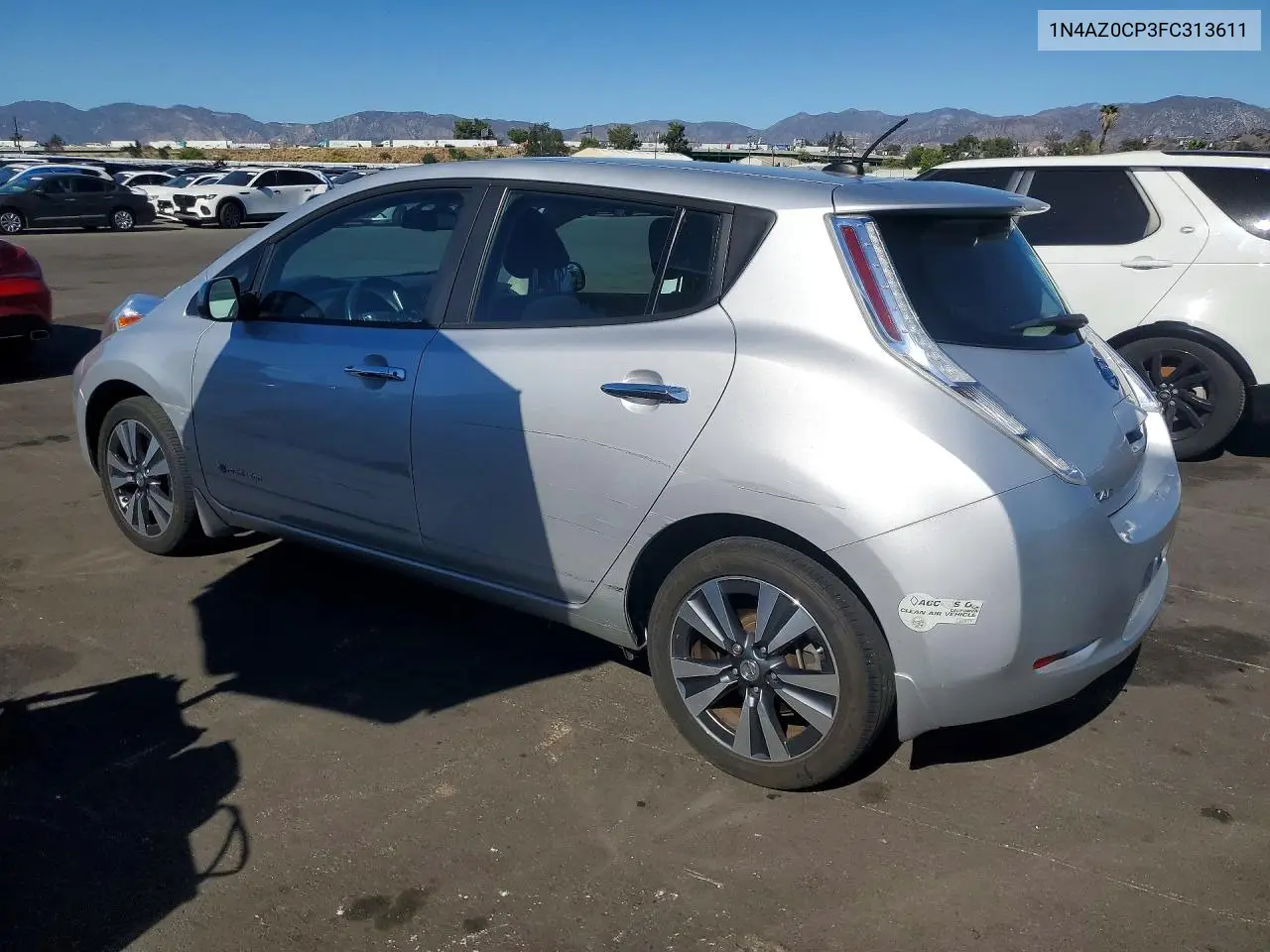 2015 NISSAN LEAF VIN 1N4AZ0CP3FC313611 — фото 2