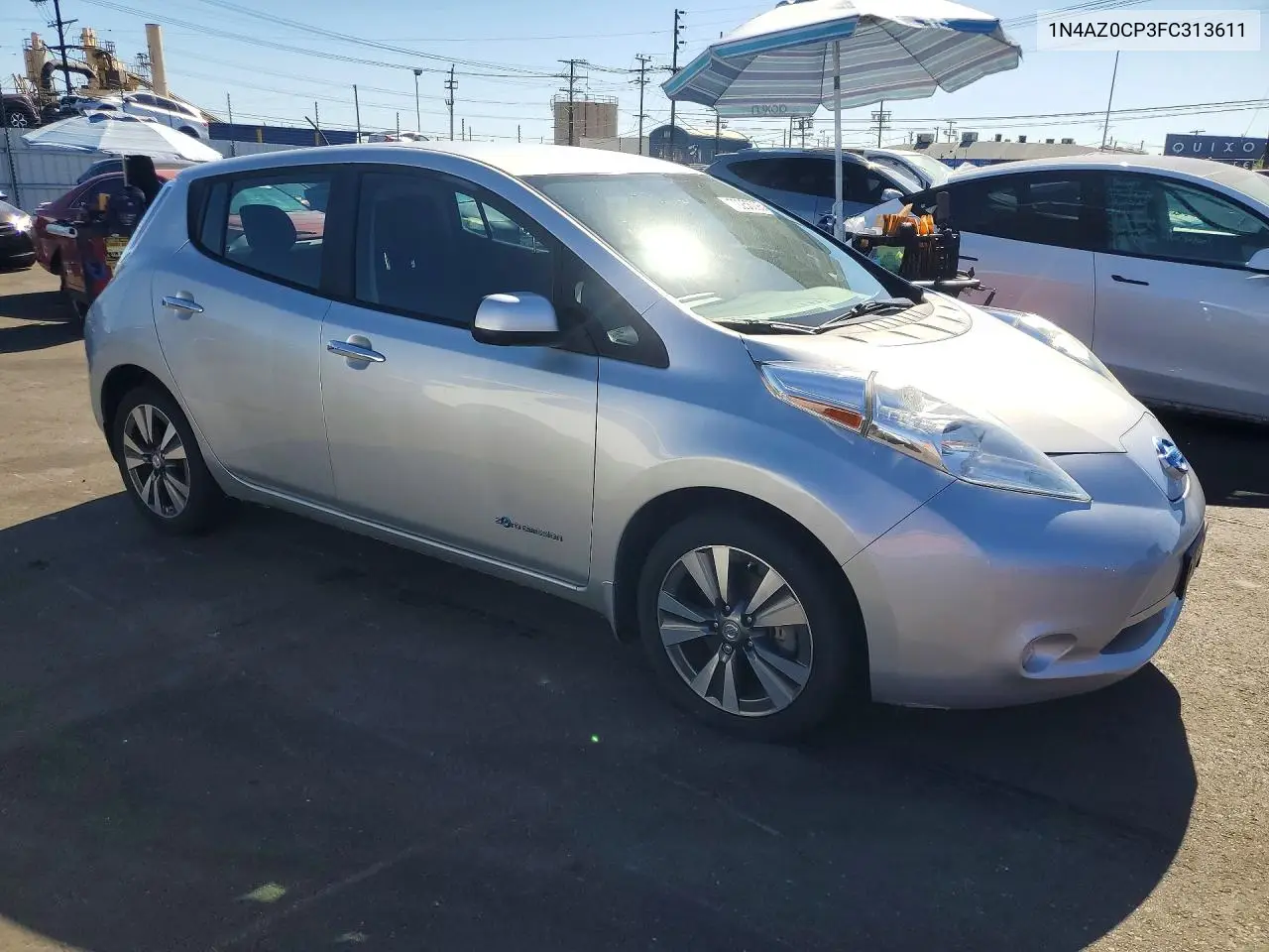 2015 NISSAN LEAF VIN 1N4AZ0CP3FC313611 — фото 4