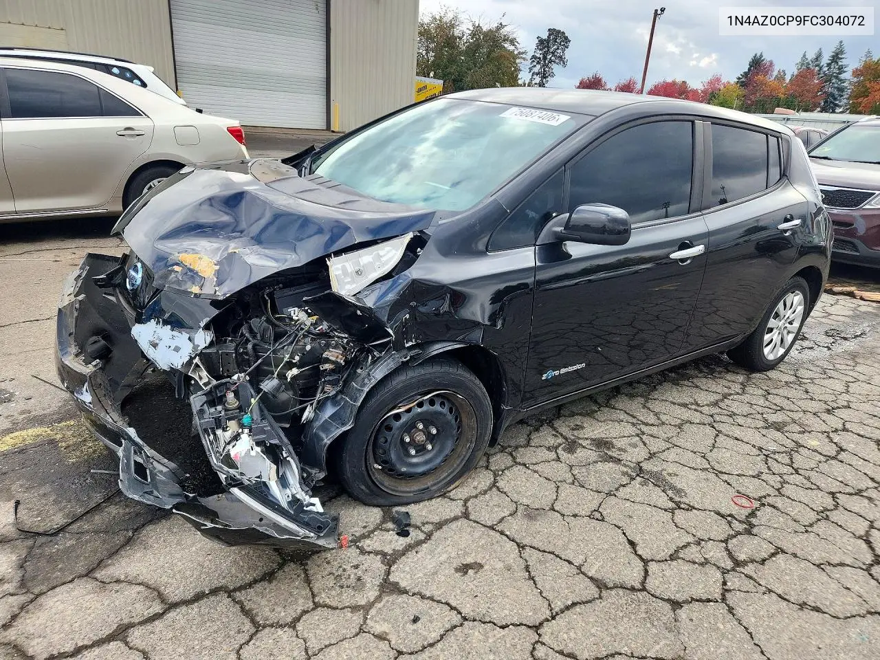NISSAN LEAF 2015, VIN 1N4AZ0CP9FC304072