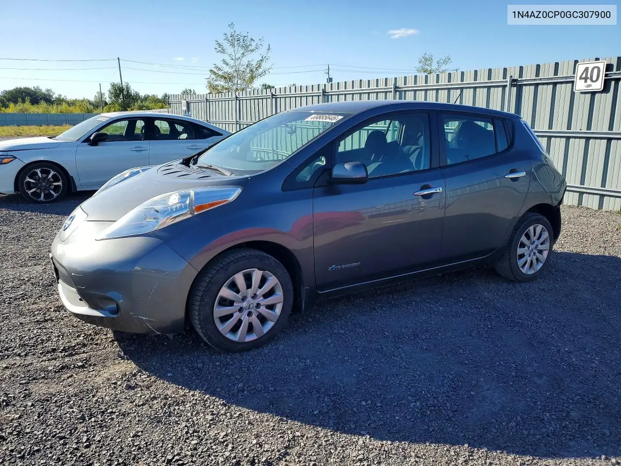 NISSAN LEAF 2016, VIN 1N4AZ0CP0GC307900