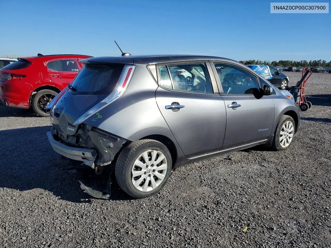 2016 NISSAN LEAF VIN 1N4AZ0CP0GC307900 — фото 3