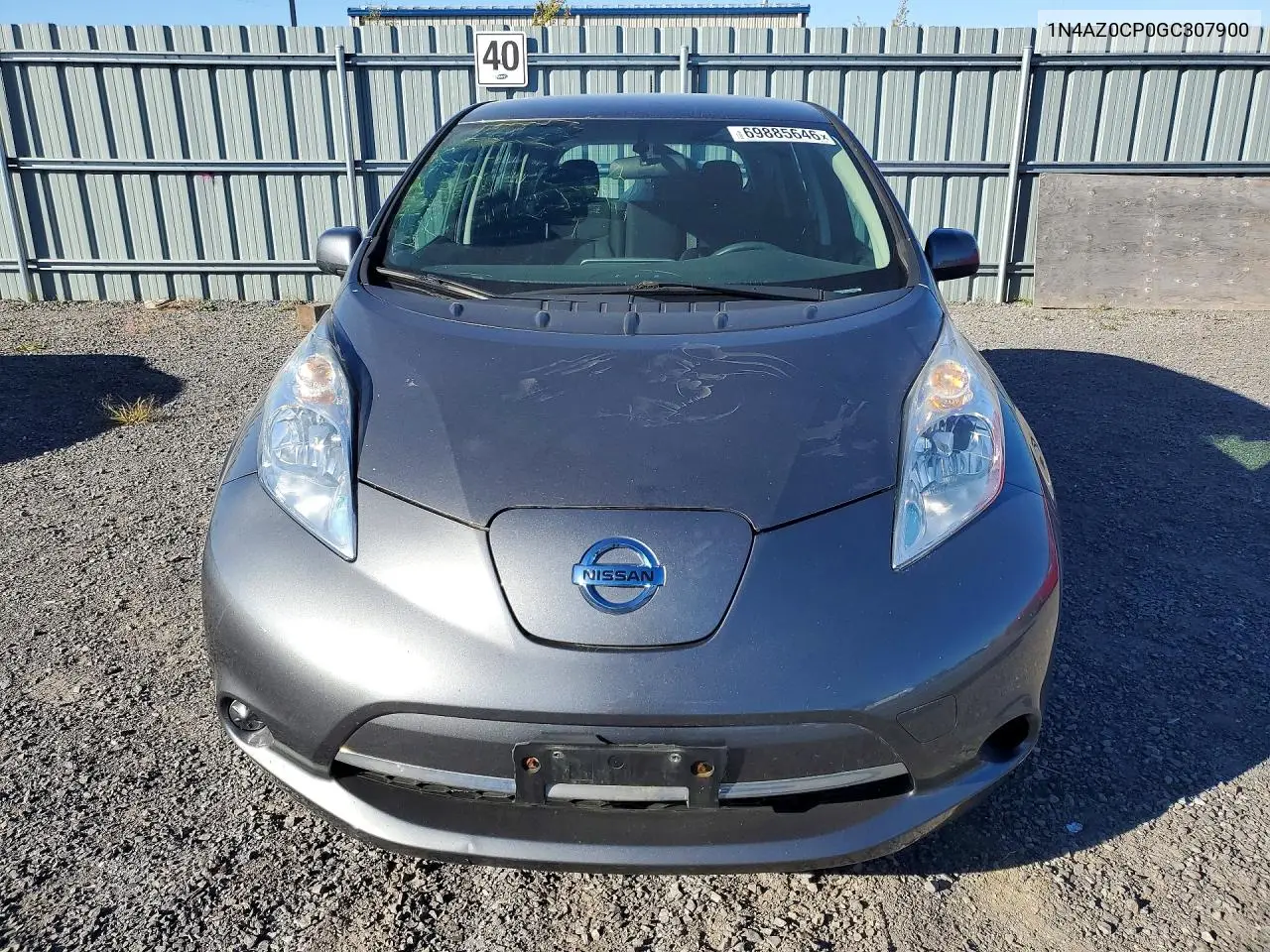2016 NISSAN LEAF VIN 1N4AZ0CP0GC307900 — фото 5