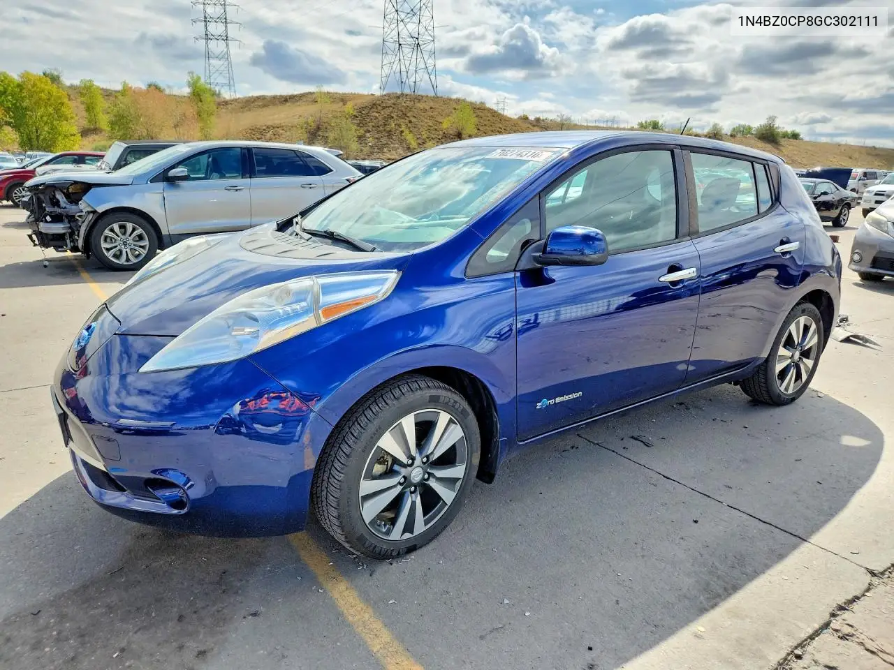 NISSAN LEAF 2016, VIN 1N4BZ0CP8GC302111