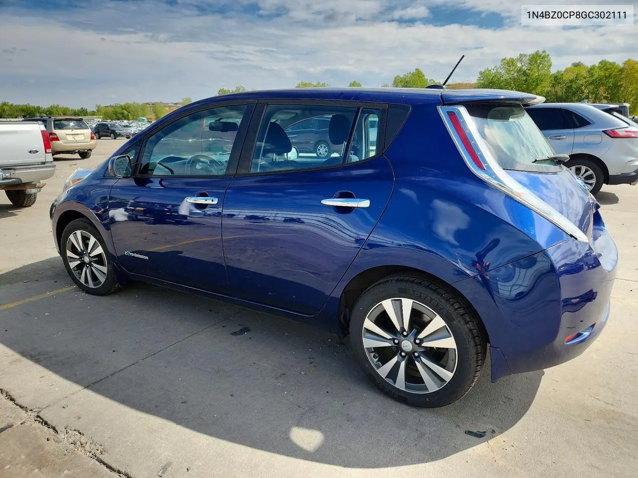 2016 NISSAN LEAF VIN 1N4BZ0CP8GC302111 — фото 2