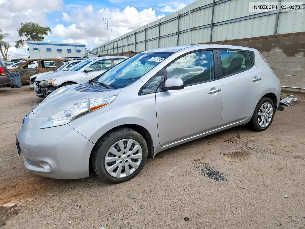 NISSAN LEAF 2017, VIN 1N4BZ0CP4HC310370