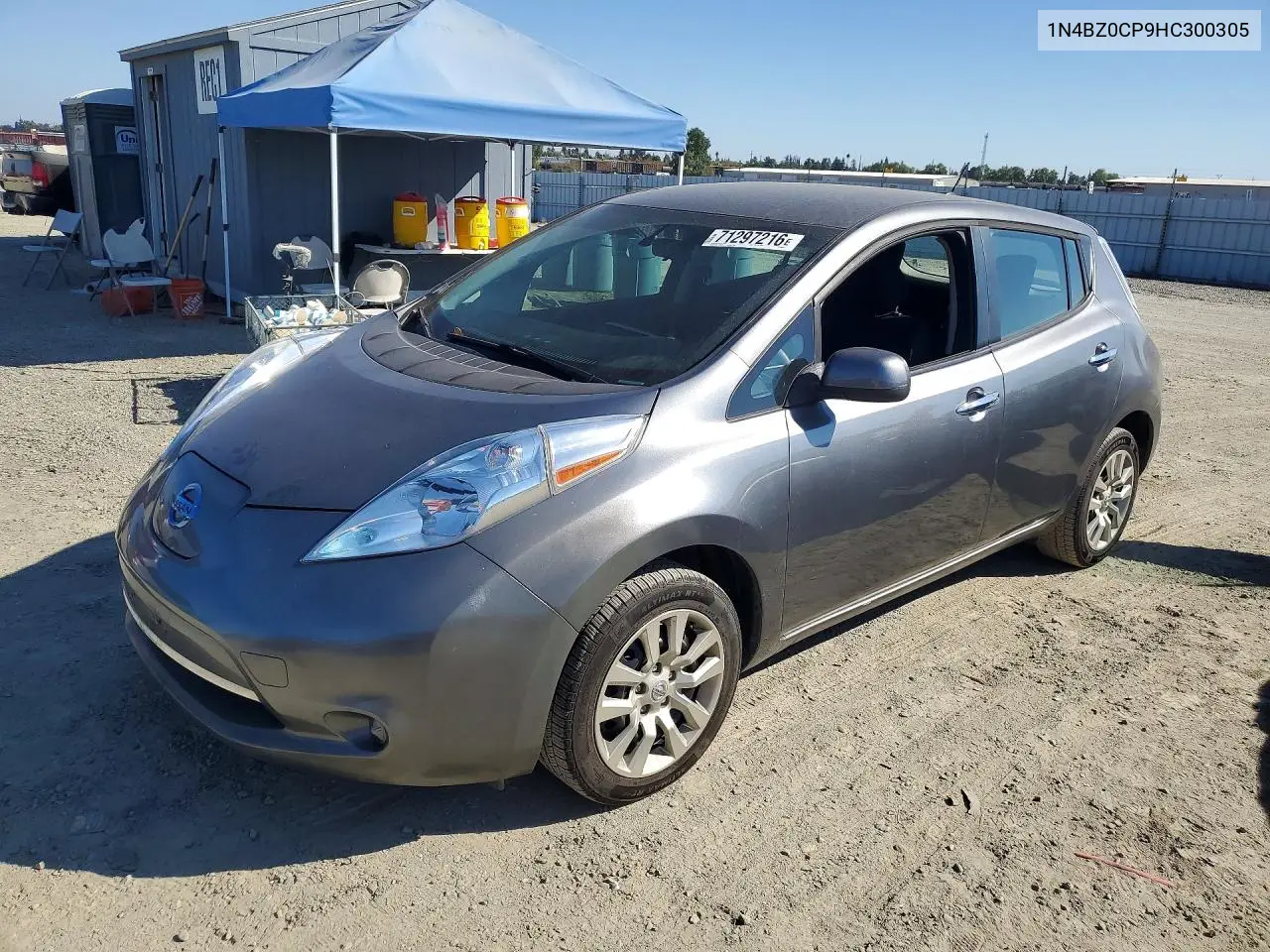 NISSAN LEAF 2017, VIN 1N4BZ0CP9HC300305