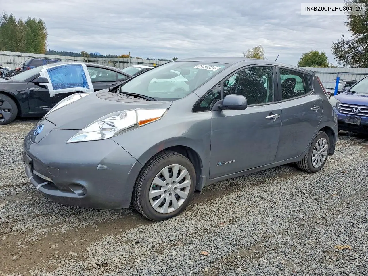 NISSAN LEAF 2017, VIN 1N4BZ0CP2HC304129