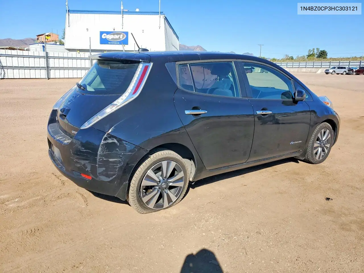 2017 NISSAN LEAF VIN 1N4BZ0CP3HC303121 — фото 3