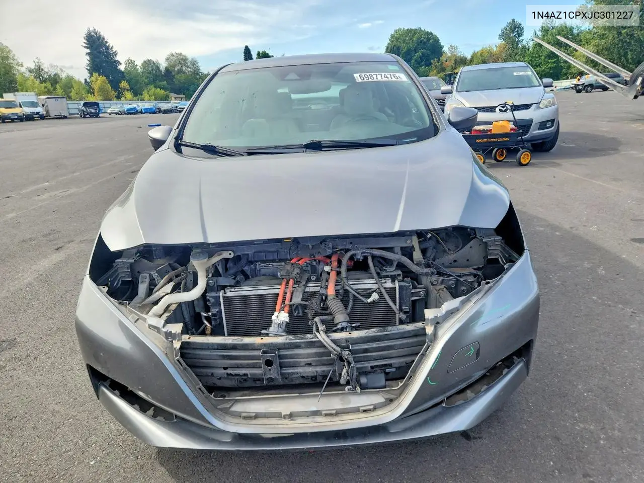 2018 NISSAN LEAF VIN 1N4AZ1CPXJC301227 — фото 5