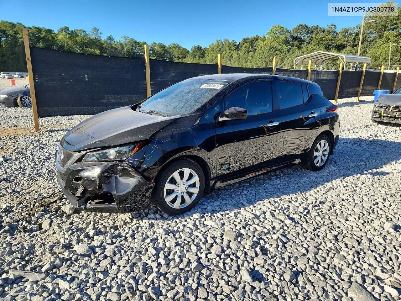 NISSAN LEAF 2018, VIN 1N4AZ1CP9JC300778