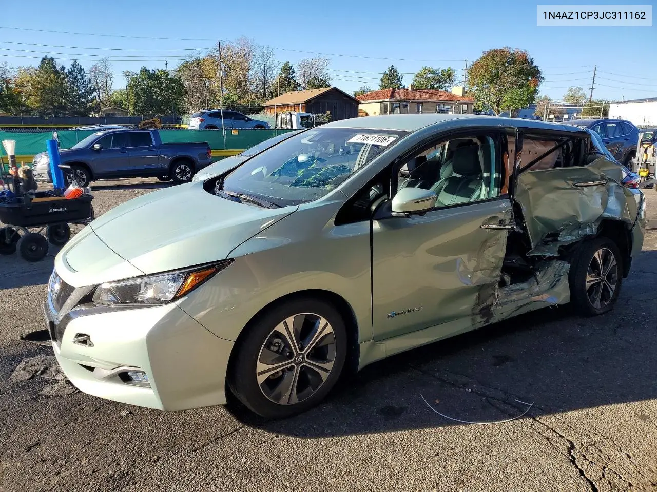 NISSAN LEAF 2018, VIN 1N4AZ1CP3JC311162