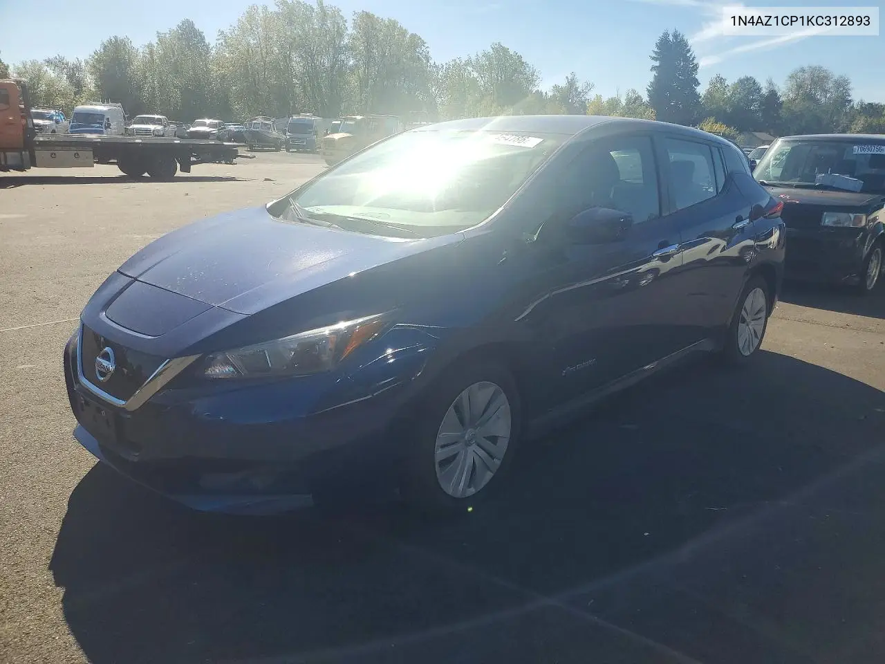 NISSAN LEAF 2019, VIN 1N4AZ1CP1KC312893