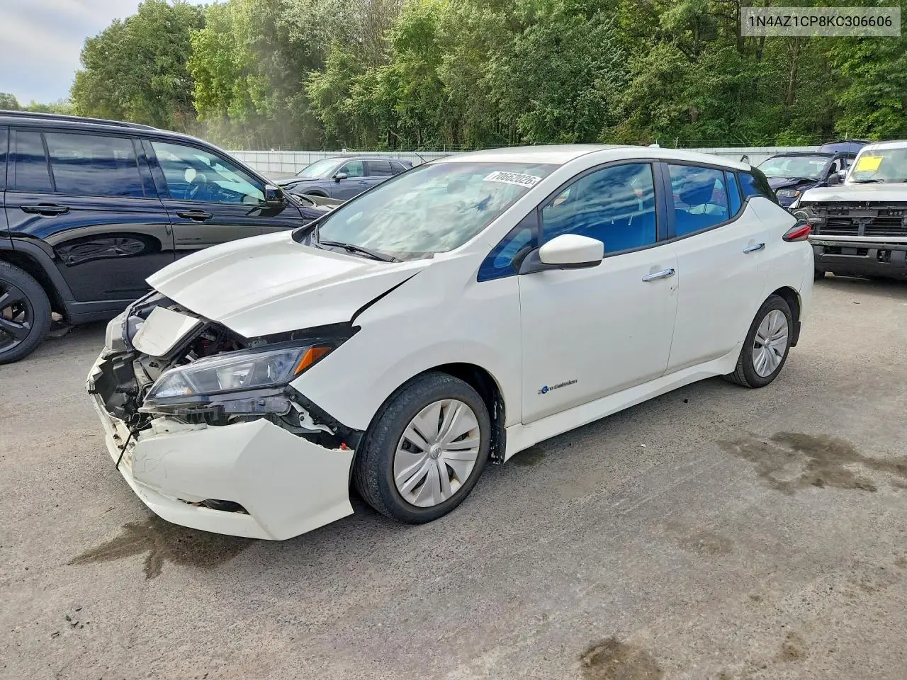 NISSAN LEAF 2019, VIN 1N4AZ1CP8KC306606