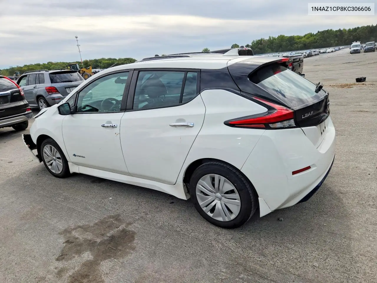 2019 NISSAN LEAF VIN 1N4AZ1CP8KC306606 — фото 2