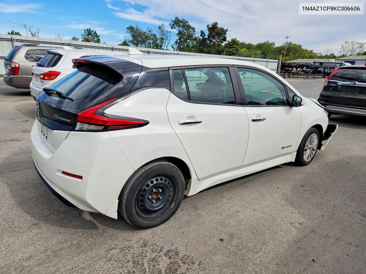 2019 NISSAN LEAF VIN 1N4AZ1CP8KC306606 — фото 3