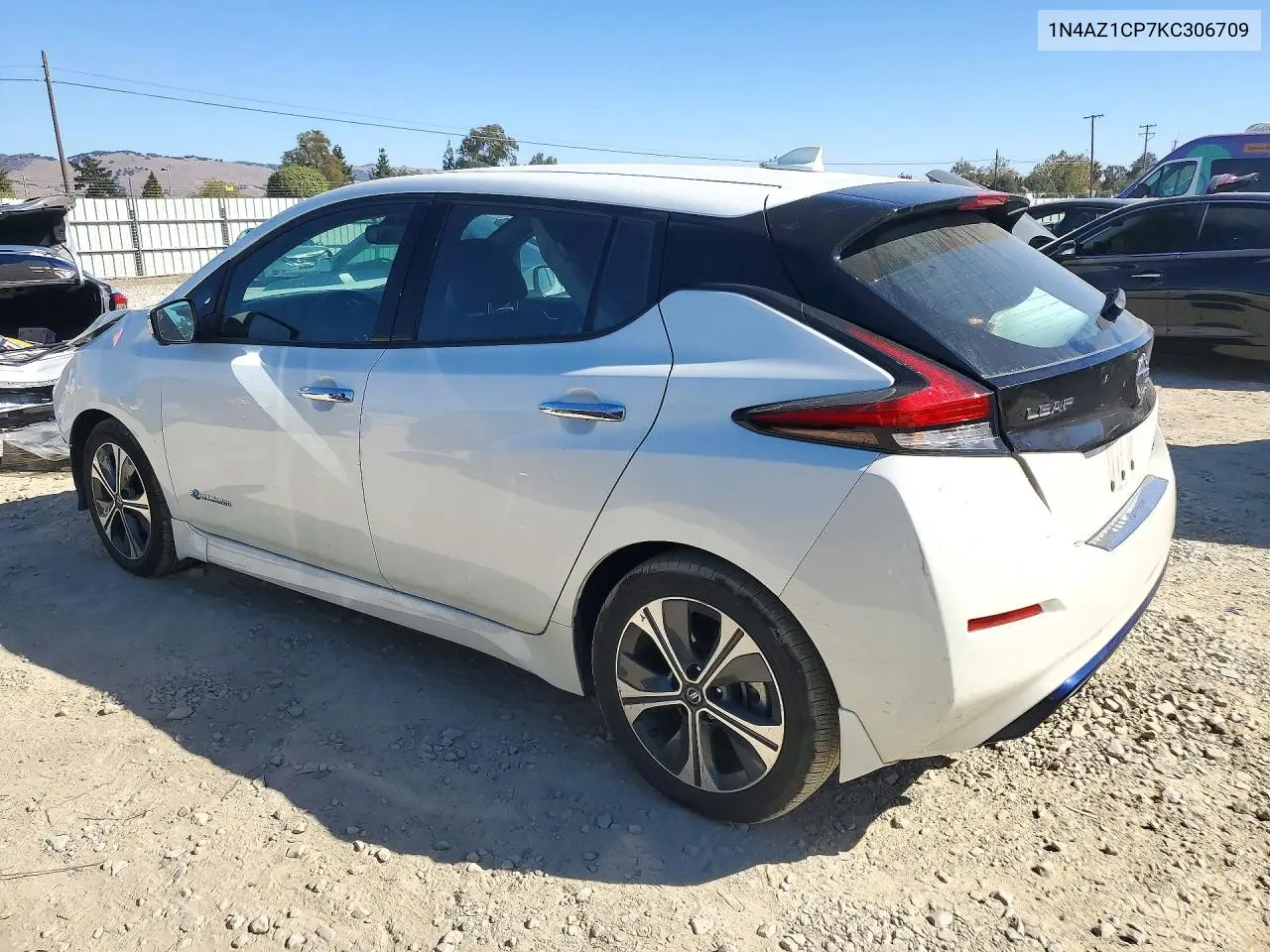 2019 NISSAN LEAF VIN 1N4AZ1CP7KC306709 — фото 2