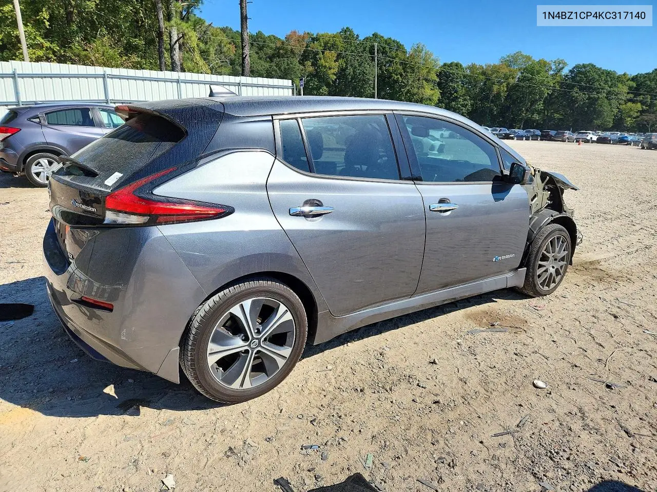 2019 NISSAN LEAF VIN 1N4BZ1CP4KC317140 — фото 3
