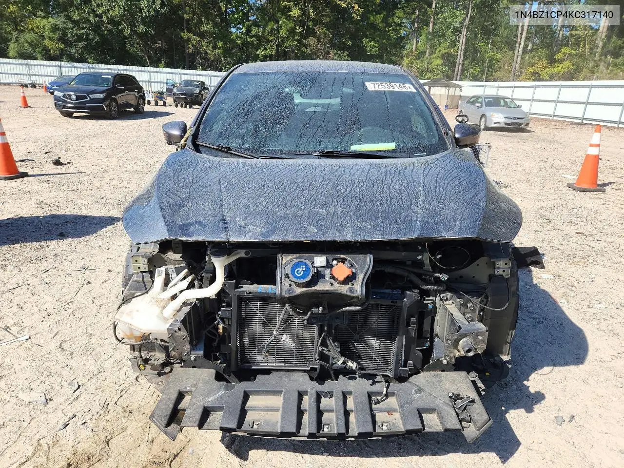 2019 NISSAN LEAF VIN 1N4BZ1CP4KC317140 — фото 5