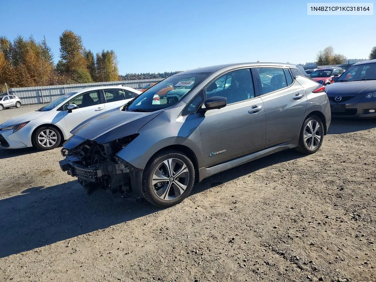 NISSAN LEAF 2019, VIN 1N4BZ1CP1KC318164