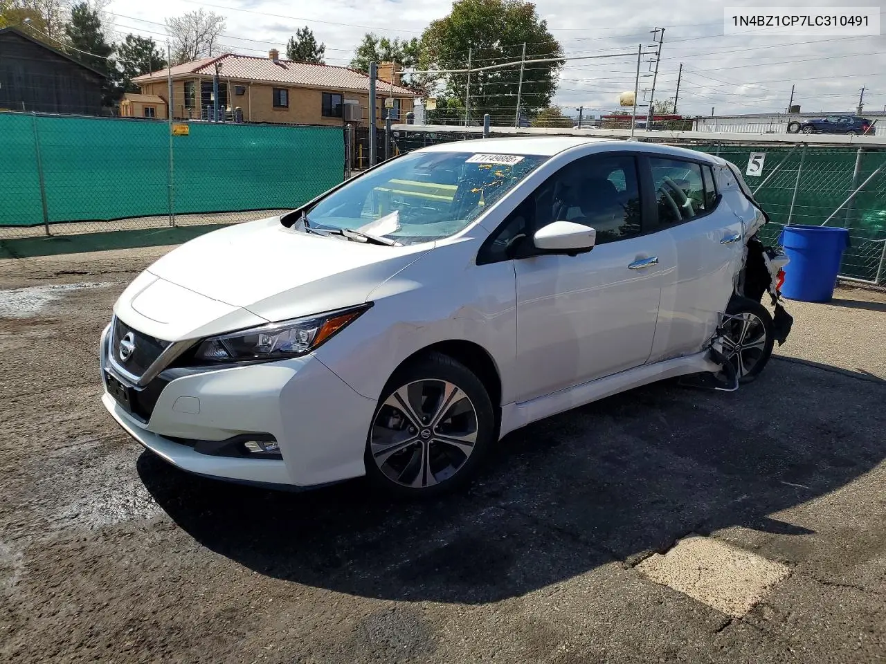 NISSAN LEAF 2020, VIN 1N4BZ1CP7LC310491