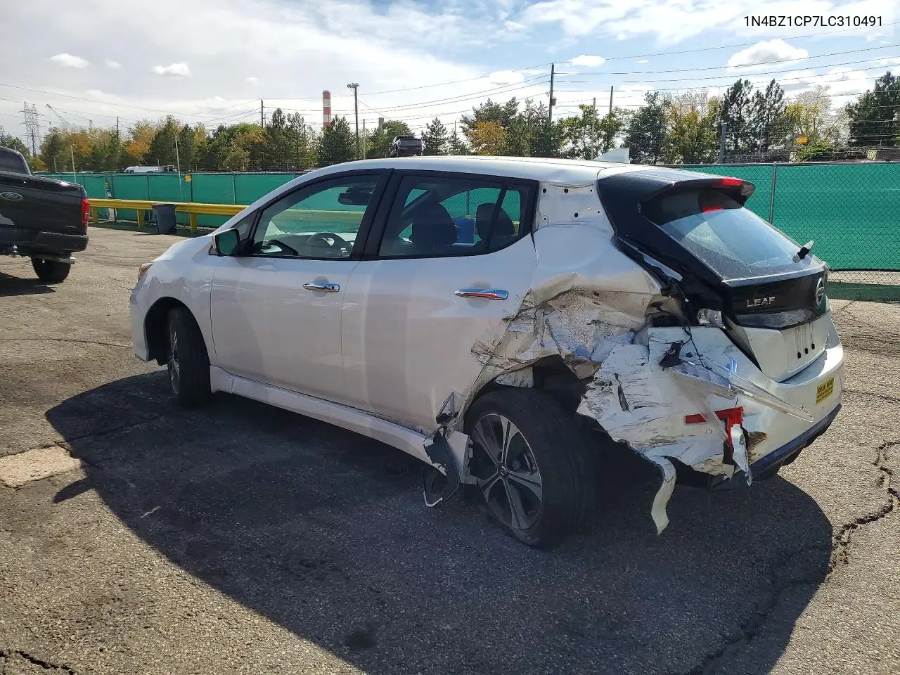 2020 NISSAN LEAF VIN 1N4BZ1CP7LC310491 — фото 2