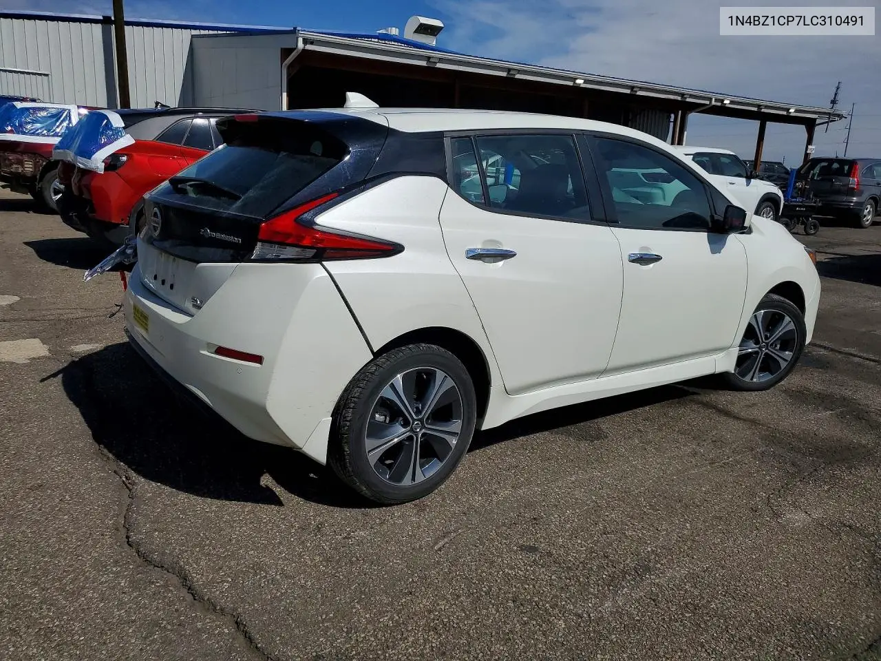 2020 NISSAN LEAF VIN 1N4BZ1CP7LC310491 — фото 3