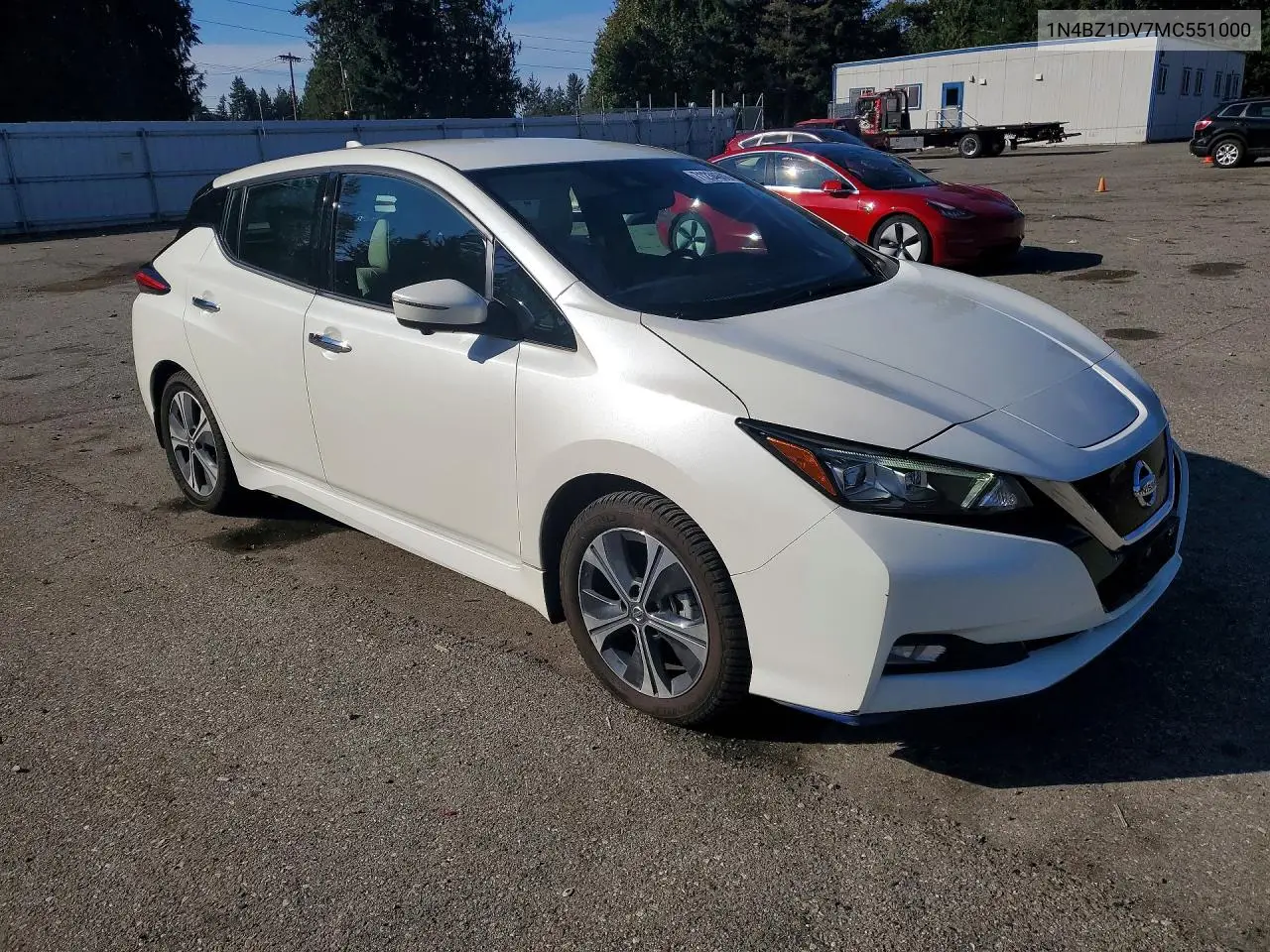 2021 NISSAN LEAF VIN 1N4BZ1DV7MC551000 — фото 4