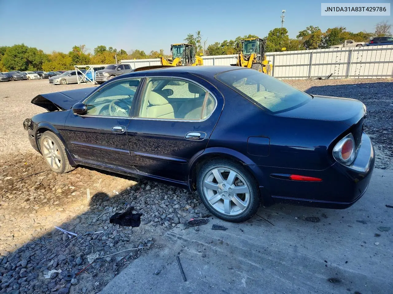 2003 NISSAN MAXIMA VIN JN1DA31A83T429786 — фото 2